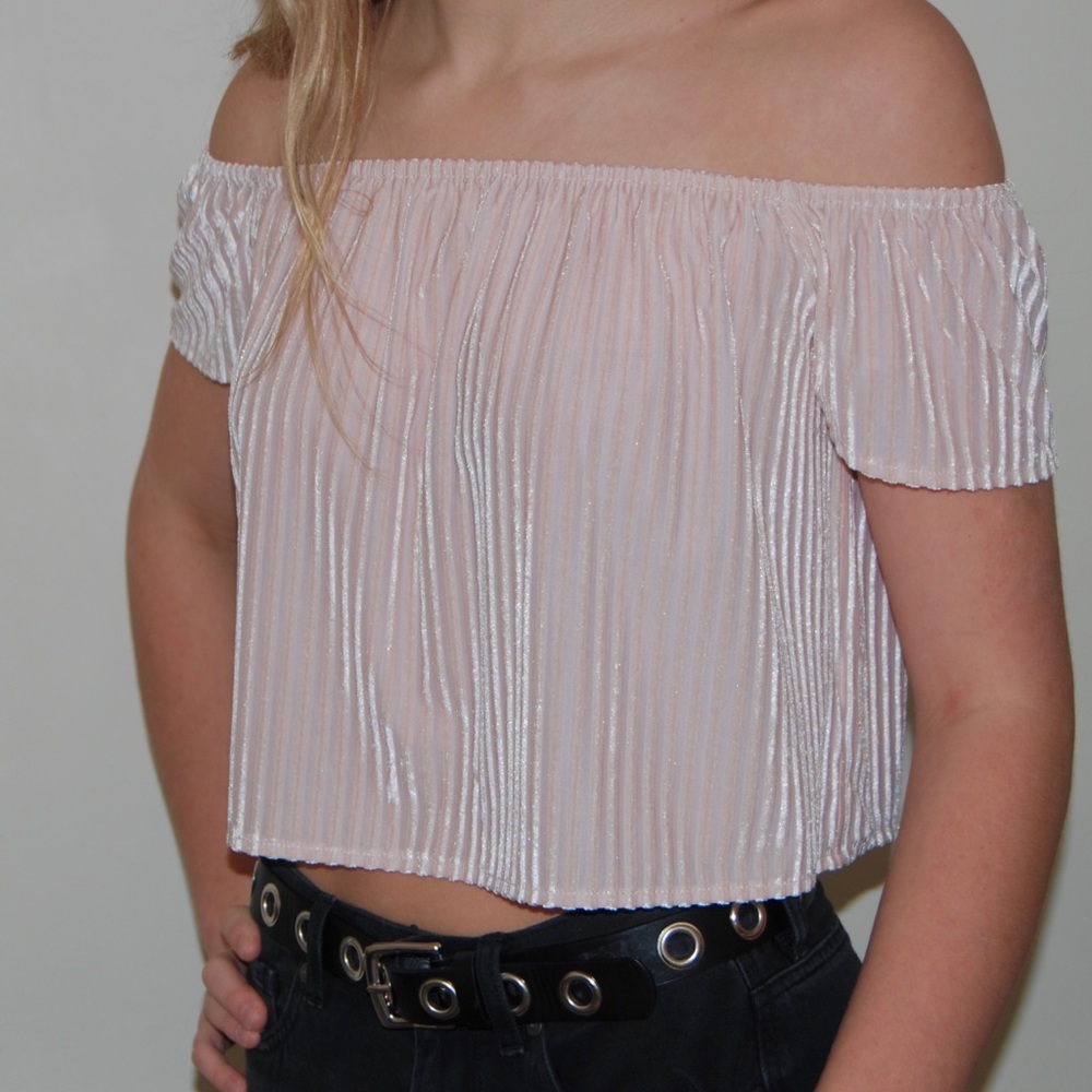 Velvet Off the Shoulder Top